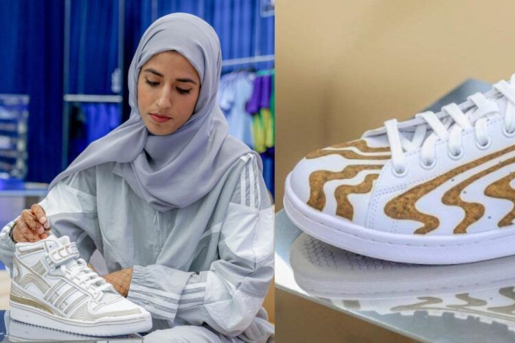 Adidas collaborates with Muslim henna artist Azra Khamissa to create trainer patterns