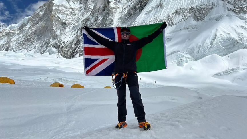 Akke Rahman becomes first British Muslim to climb Mount Everest