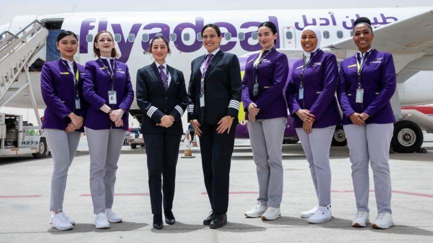 First All Female operated Flight For Saudi Arabia