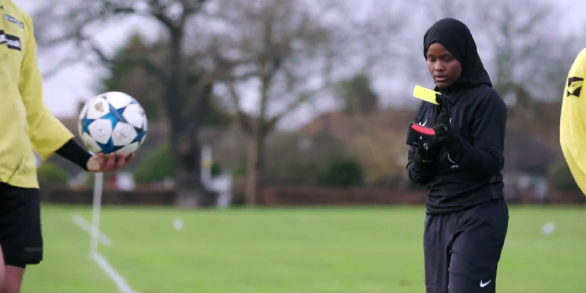 Jawahir Roble, UK’s first Muslim female referee