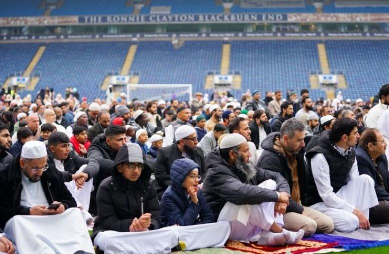 Rovers became the first football club in England to host Eid prayers on the pitch